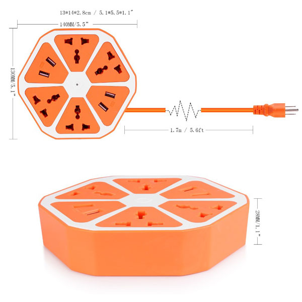 Bán sỉ ổ cắm điện usb đa năng hình miếng cam
