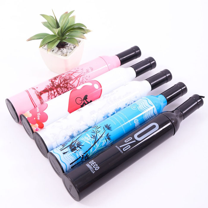 Bán sỉ ô đi mưa hình chai rượu