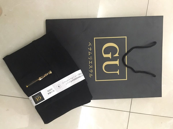 Quần legging Gu kèm túi sang trọng