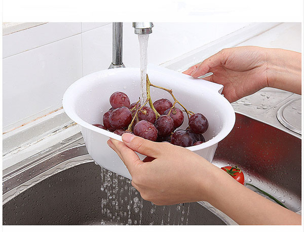Rổ nhựa thoát nước gắn chậu rửa bát