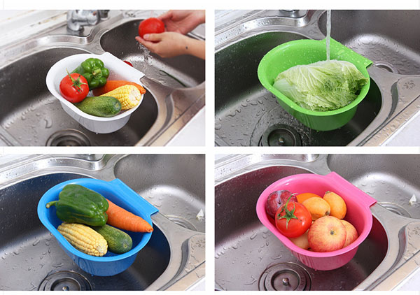 Rổ nhựa thoát nước gắn chậu rửa bát