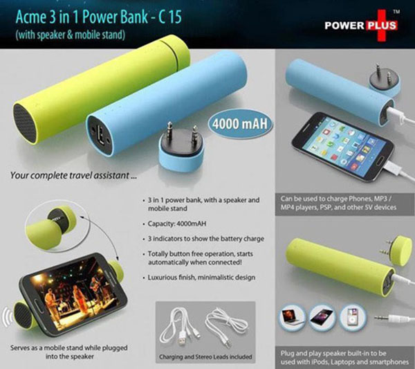 Bán sỉ pin dự phòng kiêm loa bluetooth