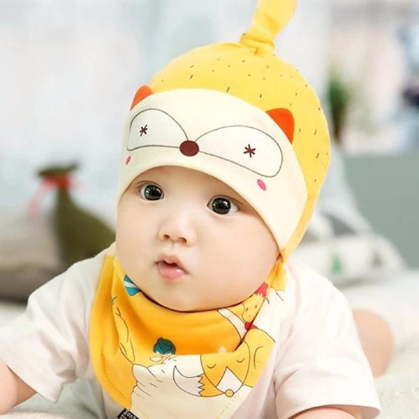 Set khăn yếm đáng yêu cho bé
