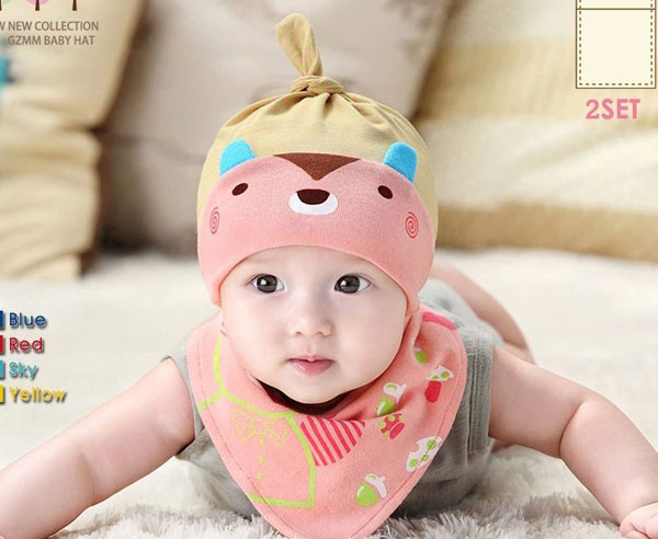 Set khăn yếm đáng yêu cho bé