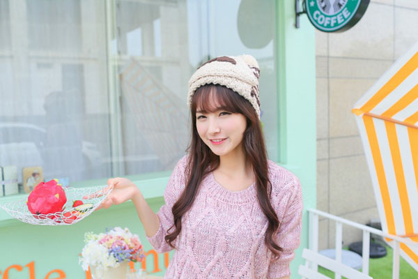 Set mũ len kèm khẩu trang cho bạn gái