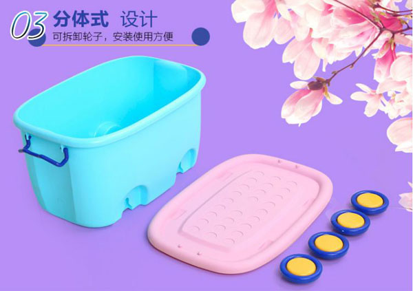 Thùng đựng đồ có bánh xe tiện dụng