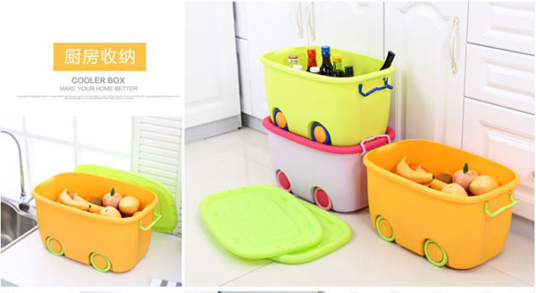 Thùng đựng đồ có bánh xe tiện dụng
