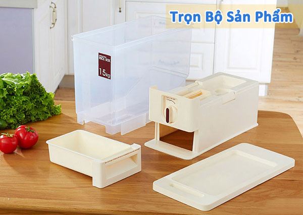Bán buôn thùng đựng gạo thông minh 15kg
