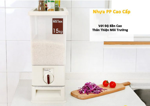 Bán buôn thùng đựng gạo thông minh 15kg