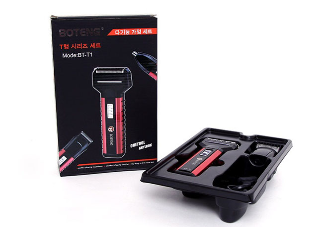 Tông đơ cắt tóc kiêm máy cạo râu, máy cắt lông mũi BOTENG BT-T1