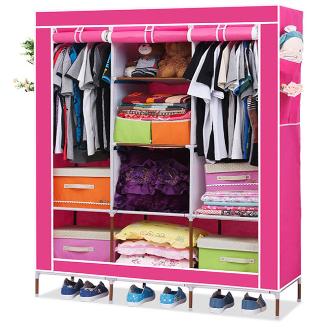 Tủ vải cao cấp 3 buồng 8 ngăn giá rẻ