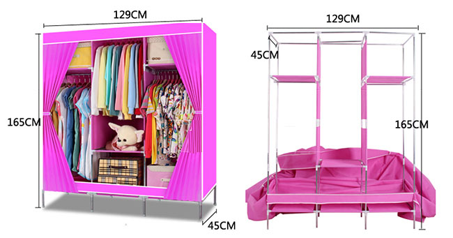 Bán buôn tủ vải 3 buồng 8 ngăn