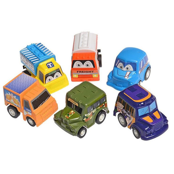 Túi 6 ô tô đồ chơi mini cho bé